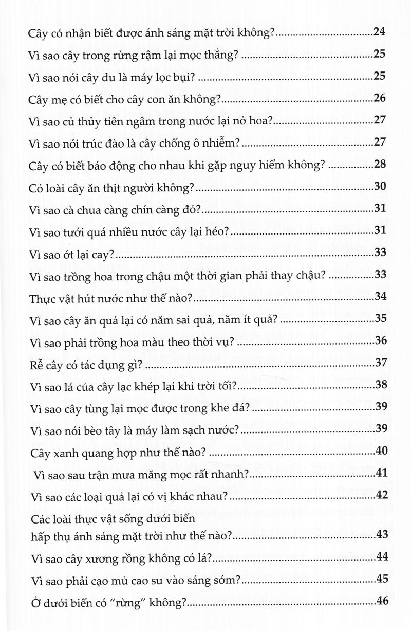 10 Vạn Câu Hỏi Vì Sao?  - Thực Vật (Tái Bản)