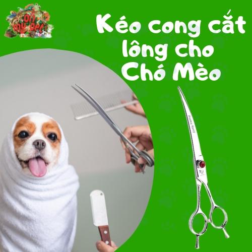 ️️️ Kéo cong cắt tỉa lông chuyên dụng cho Chó/Mèo Poetry Kerry 7.0 inch️️️