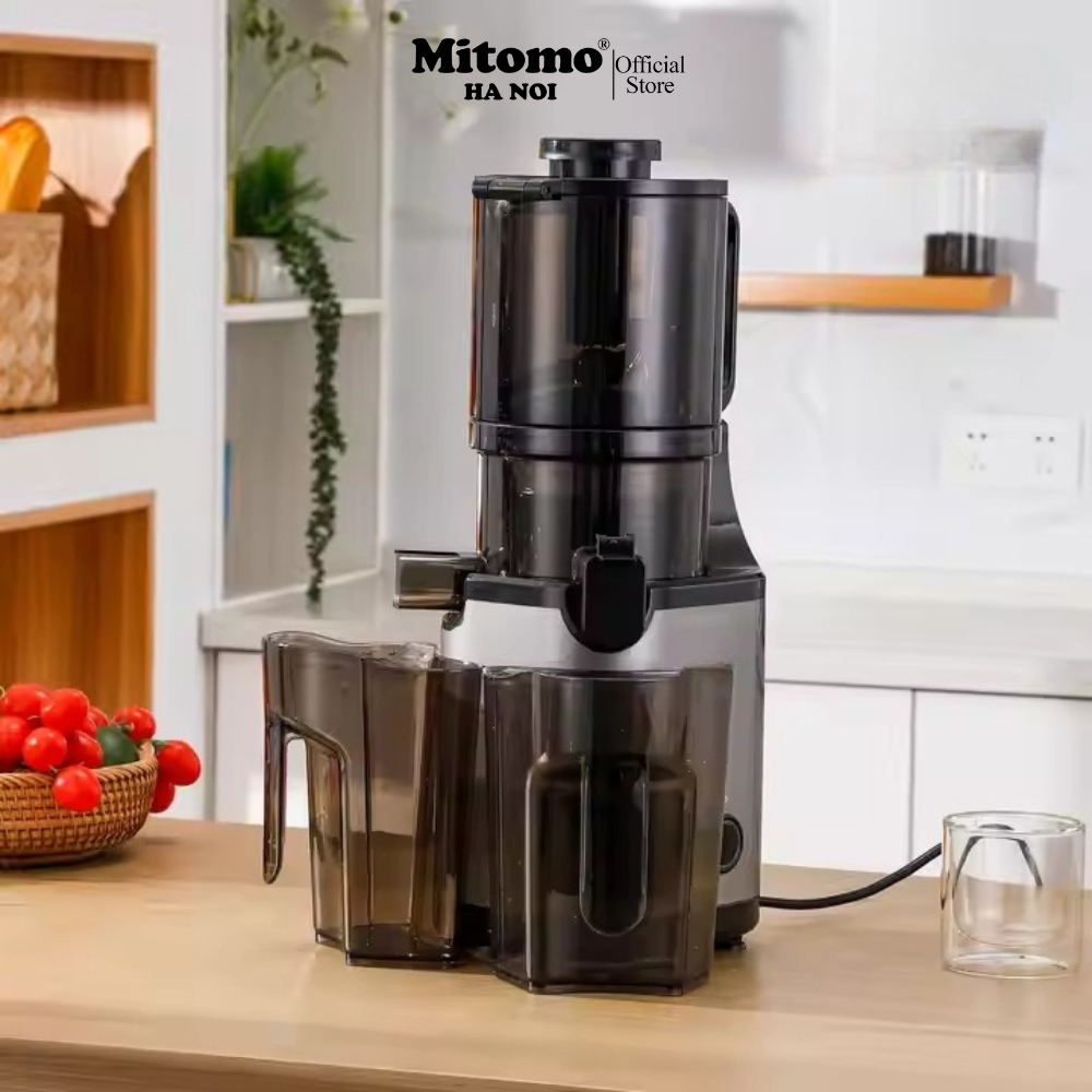 Máy Ép Chậm, Máy Ép Trái Cây Công Nghiệp Mitomo KJ3081 Kiệt Bã - Hàng Chính Hãng Bảo Hành 3 Năm