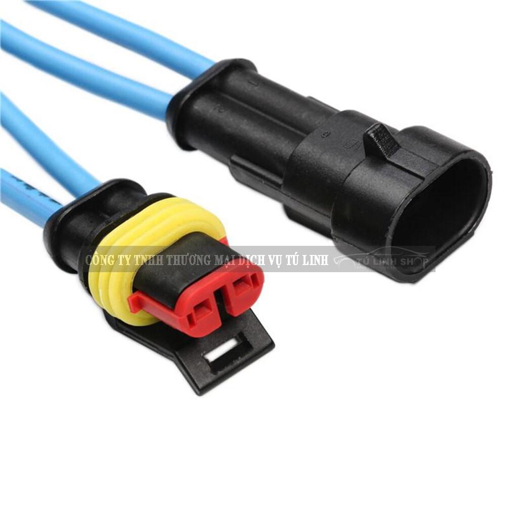 Đầu cút jack, giắc nối dây điện chống nước dùng cho xe máy, ô tô