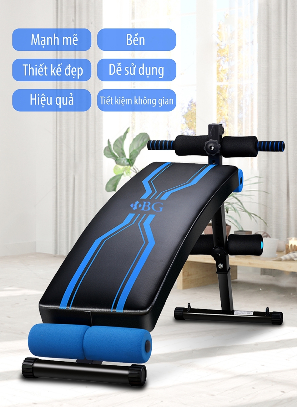 Ghế Tập Cơ Bụng Đa Năng - Kết Hợp Tập Bụng, Tập Eo, Tập Gym, Tập Thể Hình Tại Nhà SIT UP-160B ( hàng nhập khẩu)