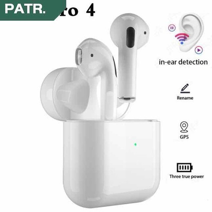 Tai Nghe Blutooth 5.0 Airpod Pro 4 Định Vị, Đổi Tên, Cảm Biển Siêu Nhạy