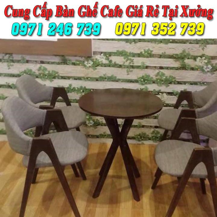 Bàn ghế cafe gỗ