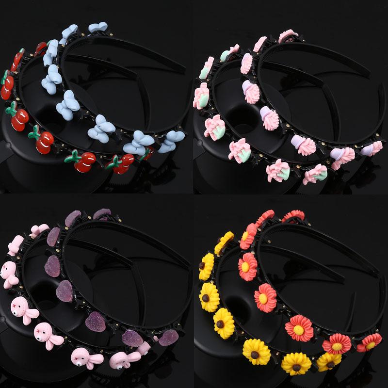 Băng Đô Cài Tóc Đính Nơ Hoa Cho Bé Gái