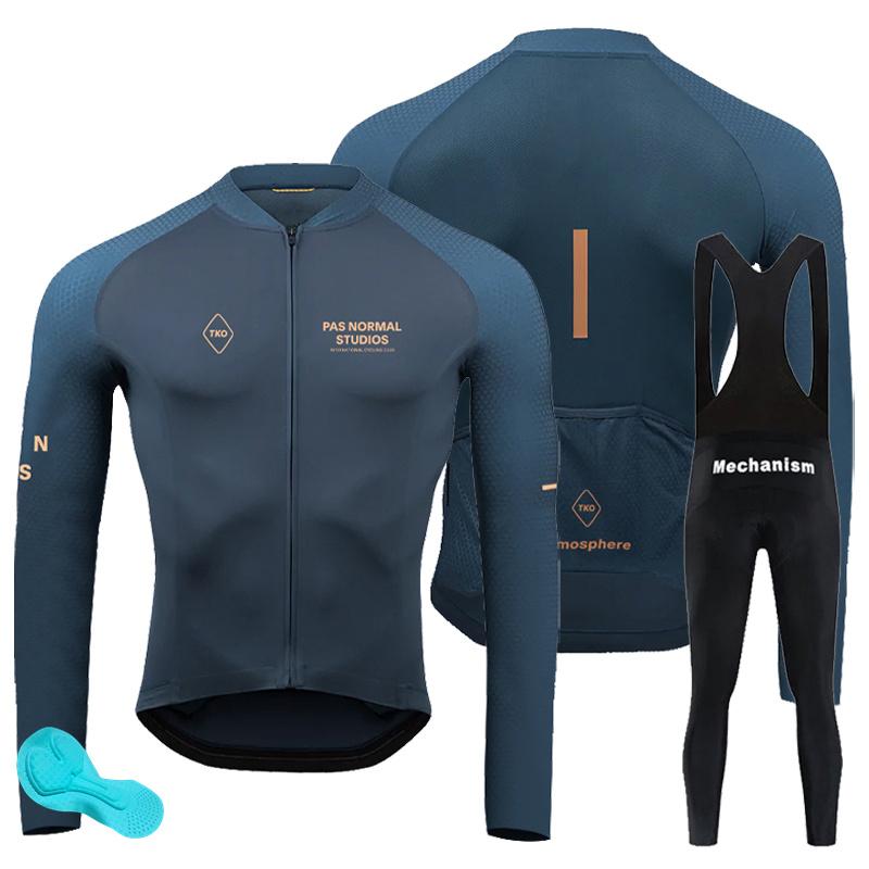 2023 PNS Đội Nam Mùa Hè Dài Tay Đi Xe Đạp Jersey MTB Maillot Ropa Ciclismo Đi Xe Đạp Quần Áo TKO Xuân Thu Đa Năng Color: cycling suit 8 Size: XS