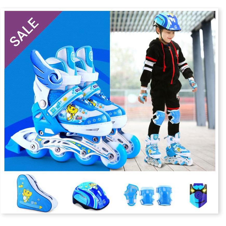 Combo Giày trượt patin OS bánh xe phát sáng , Mũ bảo hiểm , Bảo hộ chân tay, thuộc bộ sp Mua giày trượt patin, Đồ chơi v