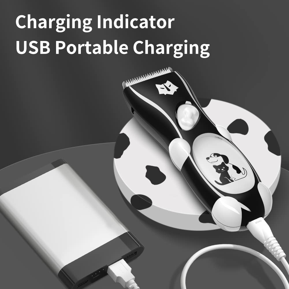 Tông Đơ Cắt Tỉa Lông Thú Cưng Chống Nước Pet Trimmer - pin lithium tích hợp