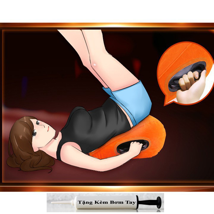 Ghế đệm mông bơm hơi có tay vịn-Tặng kèm bơm tay và quà tặng