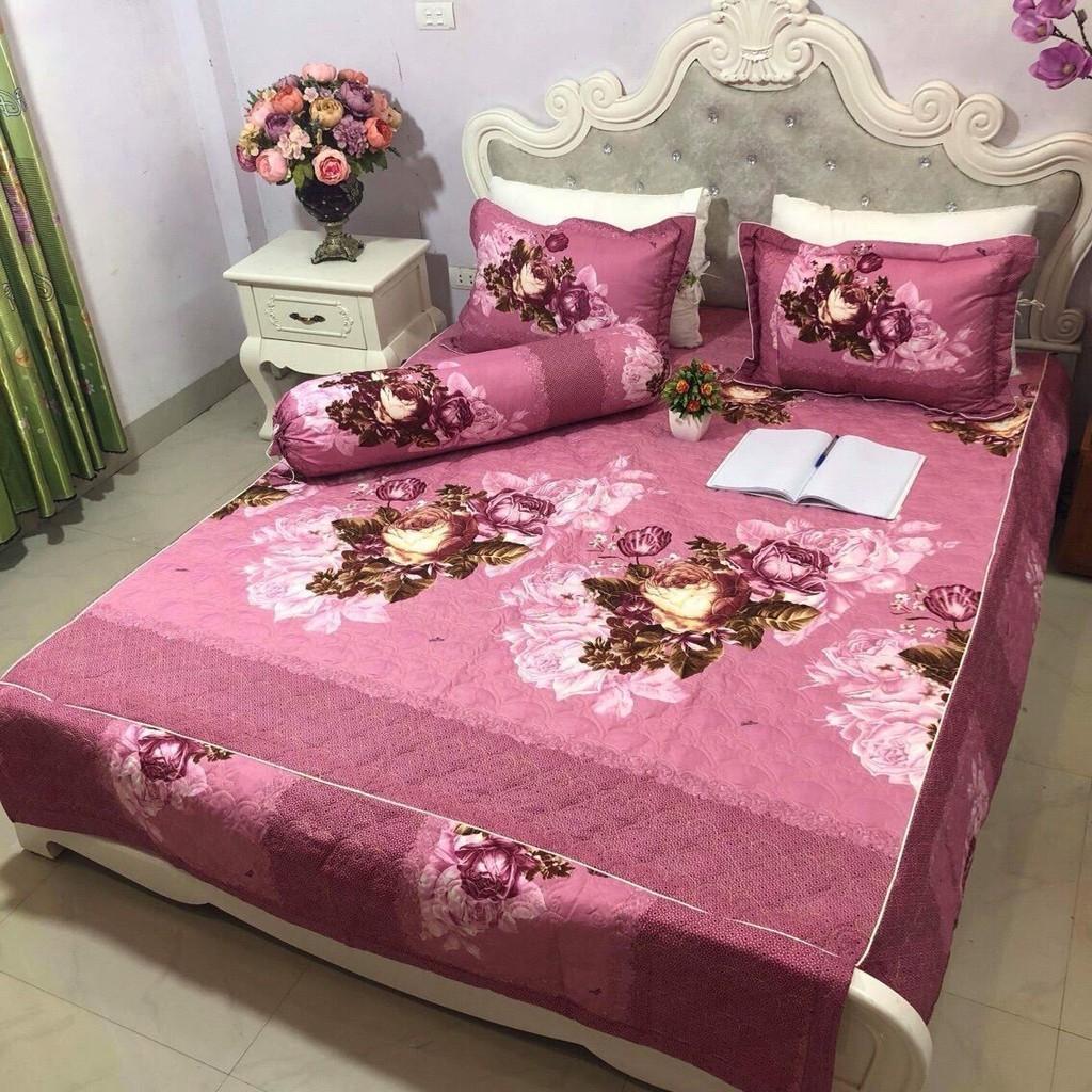 Bộ chăn ga gối phủ trần bông