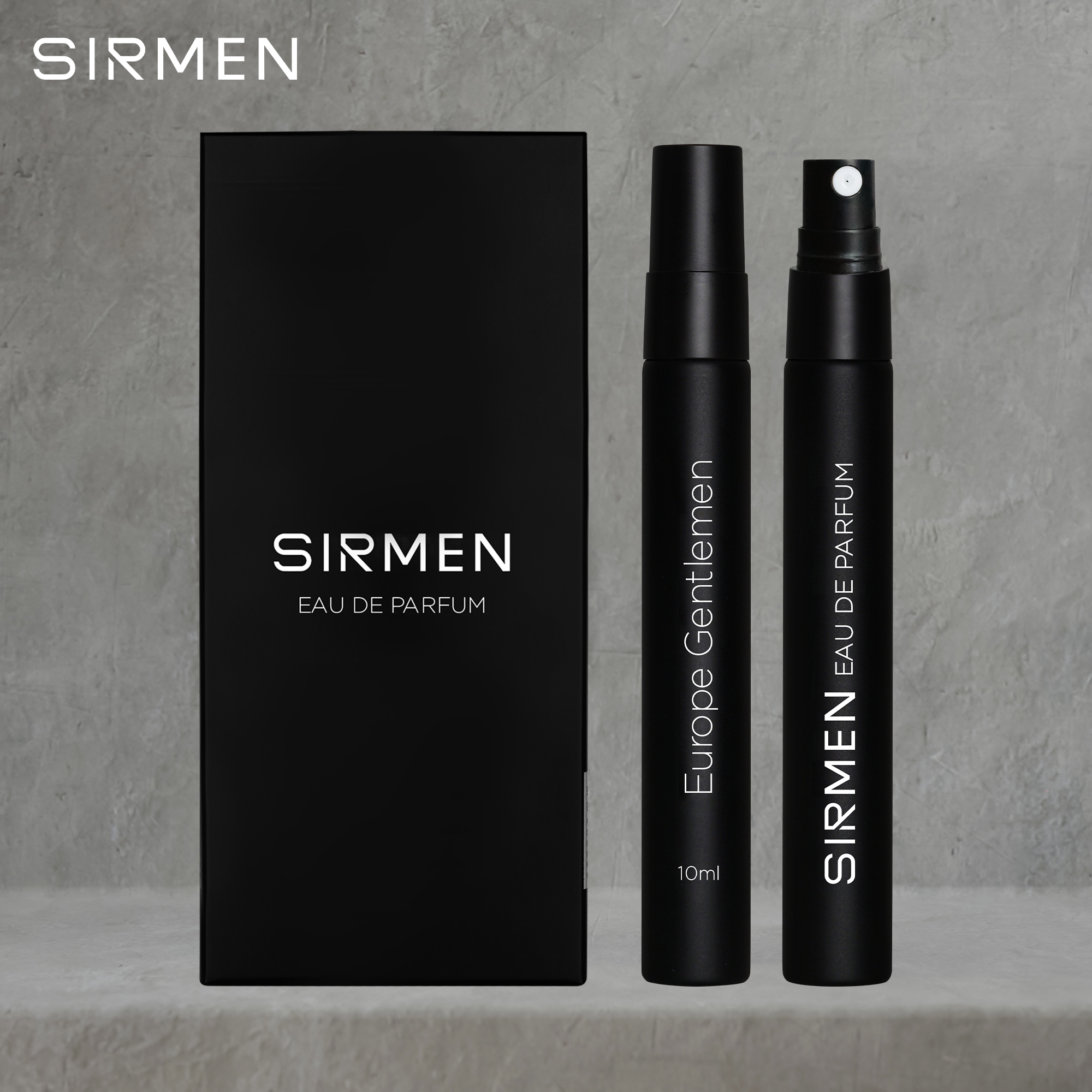 Nước hoa nam SIRMEN Eau de Parfum Châu Âu Europe Gentlemen cao cấp hộp 2 chai mỗi chai 10ml thơm tự nhiên