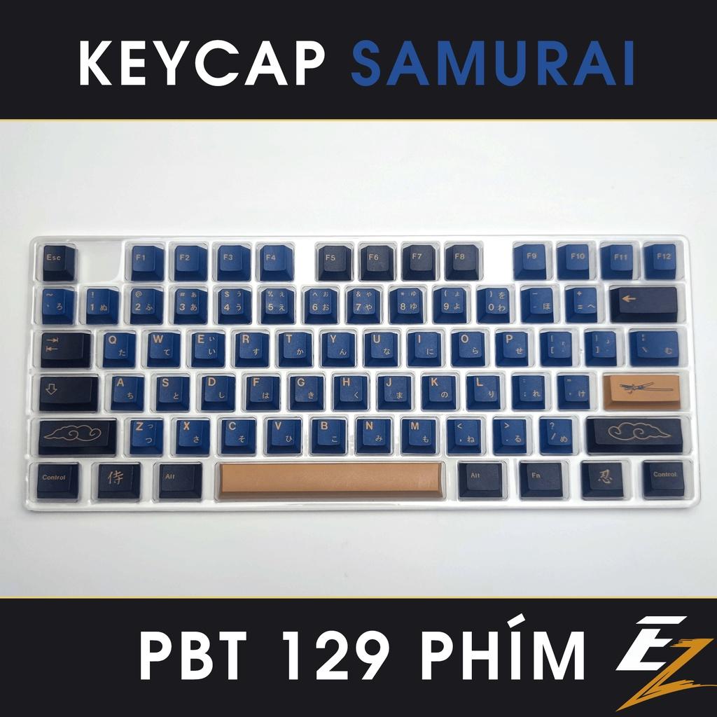 Keycap Cho Bàn Phím Cơ GMK Samurai Blue Thick PBT Cherry Profile 129 Phím