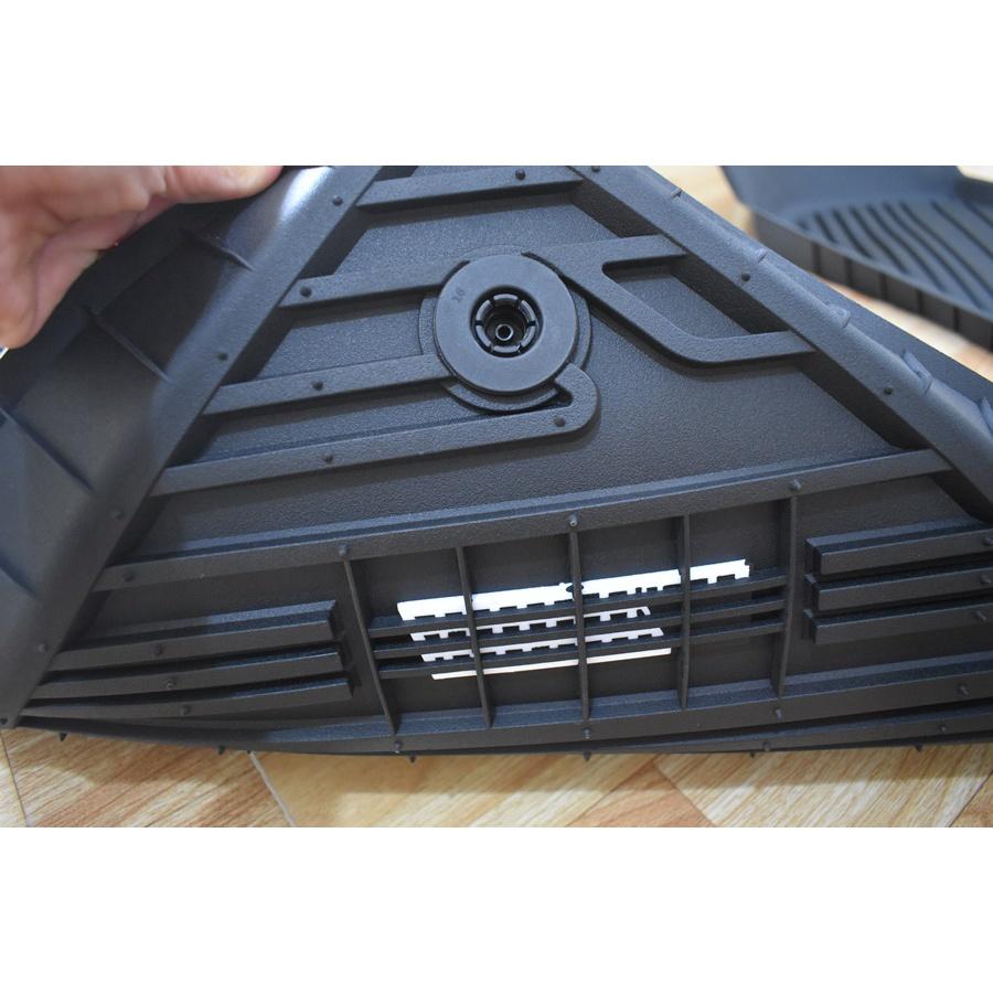 Thảm lót sàn xe ô tô Ford Explorer 2020 - đến nay Nhãn hiệu Macsim 3W chất liệu nhựa TPE đúc khuôn cao cấp - màu đen