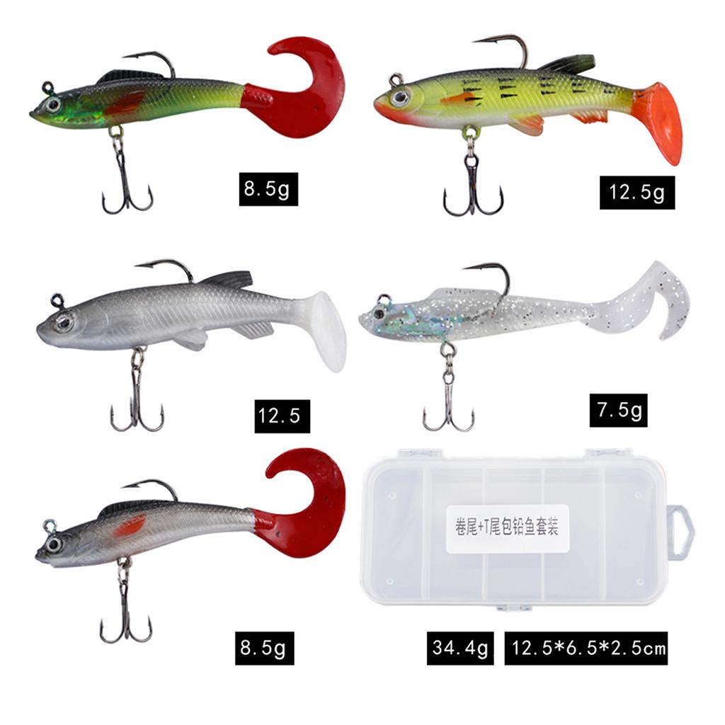 5x Lifelike Fishing Lures Artificial Floating Baits Freshwater Saltwater