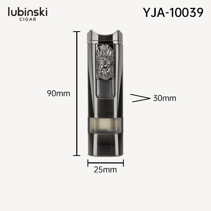 Hộp Quẹt Bật Lửa Gas Khò 1 Tia YJA-10039 Tích Hợp Đục và Kệ Gác Xi---Ga Tiện Lợi - Nhiều Màu