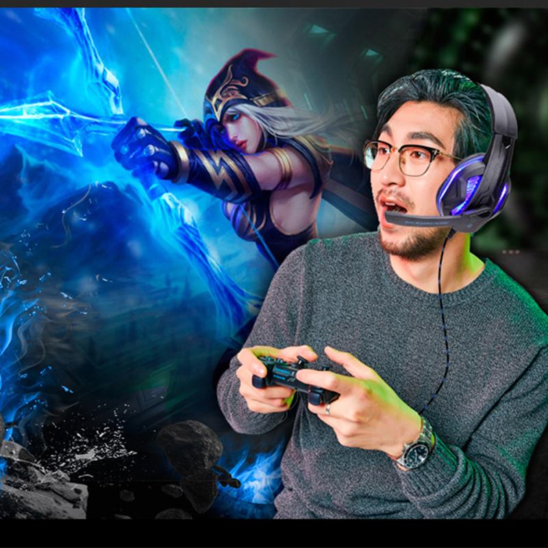 Thoáng Mát Led Tai Nghe Có Dây Kèm 마이크 Tai Nghe 게임 Thủ Máy Tính Tai Nghe Dây Tai Nghe Âm 탄 Nổi 게임 Tai Nghe Chụp 타이 Cho Ps4 Xbox/Điện Thoại