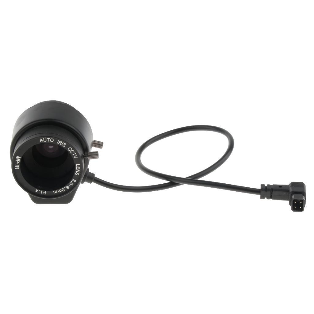 3.5-8mm CCTV IR Lens Auto-Iris Manual Focus for Security Video Camera