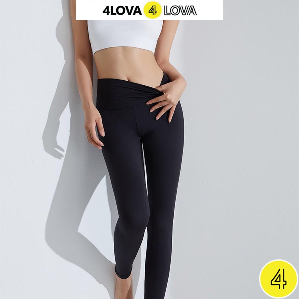 Quần legging nữ nâng mông 4LOVA dáng dài cạp cao giữ nhiệt, chất umi Hàn loại 1