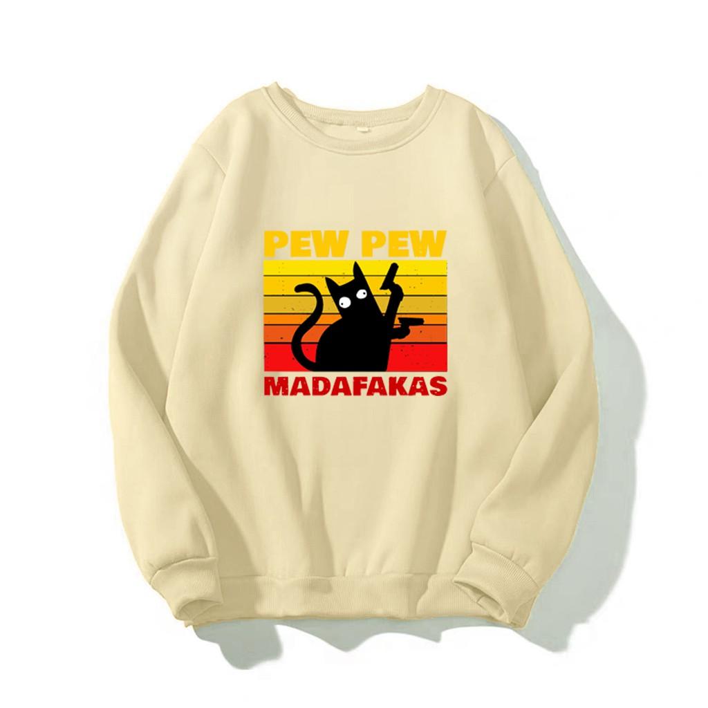 ÁO SWEATER NAM NỮ IN PEW PEW MADAFAKAS