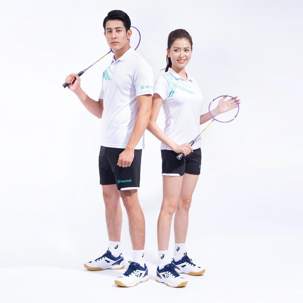 Bộ Đồ Thể Thao Nam HERMOD Tennis, Cầu Lông, Bóng Chuyền, Vải Co Dãn, Thoáng Mát, Thấm Hút B01TR