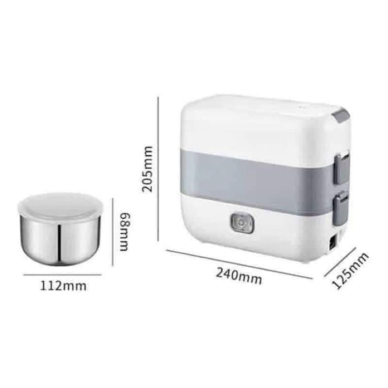 HỘP Ủ CƠM 2 TẦNG CÓ CẮM ĐIỆN