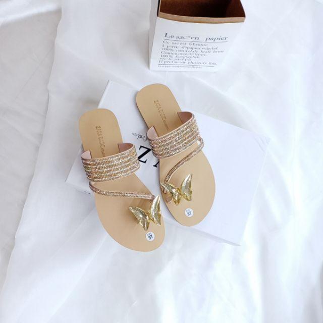 Dép xỏ bướm đá mẫu mới