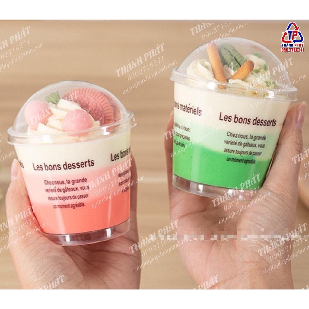 50 Ly mousse tròn nắp cầu LC-7770 có chữ Les bons