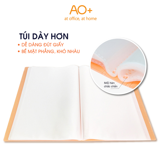 Bìa Lá A4 Sunset AO+, Bìa Chuyển Màu, Túi Dày 0.06 mm (20 Lá/ 40 Lá)