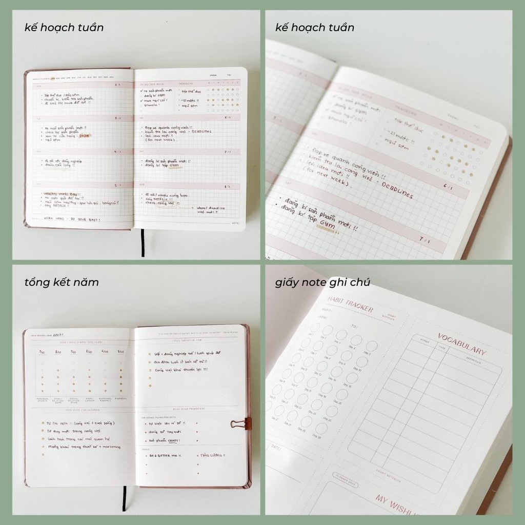 Sổ planner 2023 sổ kế hoạch 12 tháng Crabit Planner My Twenty Something