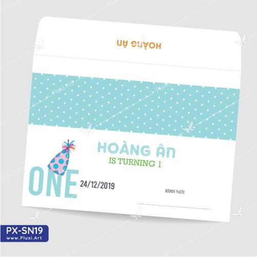 Thiệp thôi nôi – sinh nhật theo yêu cầu Pluxi
