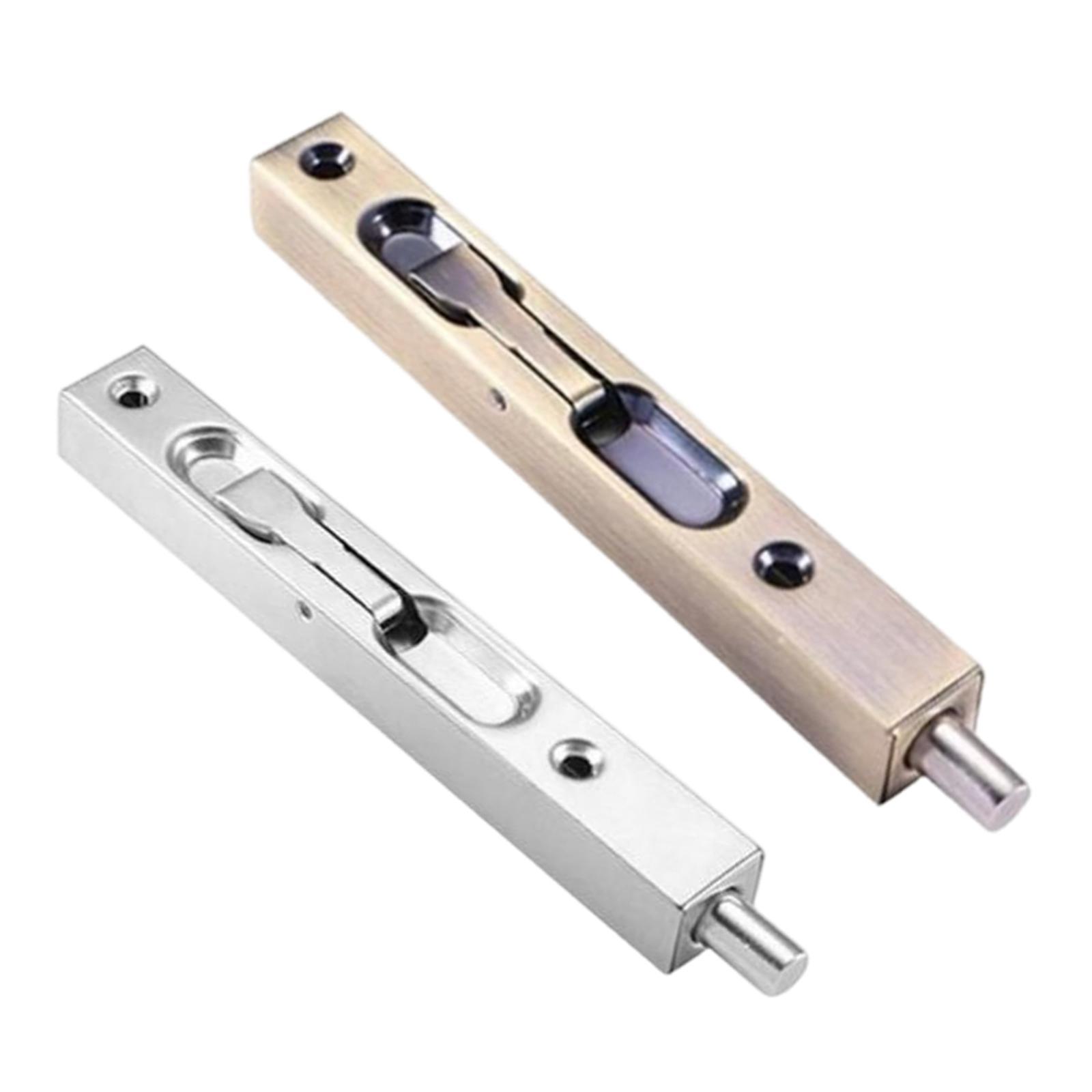2x 6'' Security Door Latch Bolt Home Door Bolt Slide Bolt Lock for Locking
