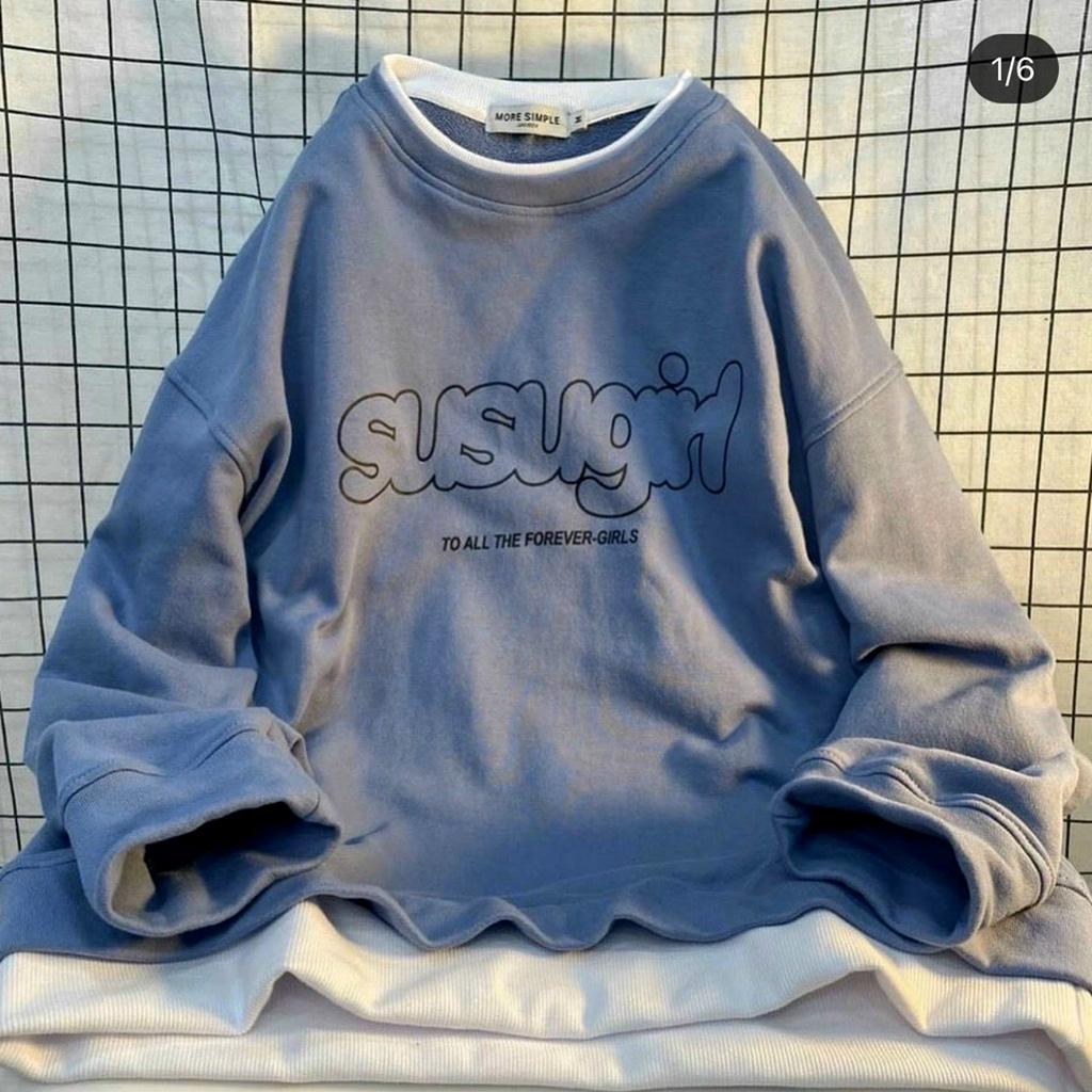 Áo Sweater Nỉ Ngoại SUSUGIRL - Áo Khoác Nỉ nam nữ Unisex