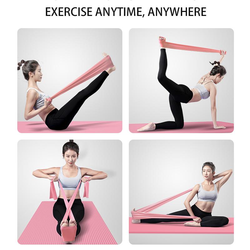 1,5/2M Yoga đàn hồi kéo dài dải cao su tập thể dục tập thể dục thiết bị tập thể dục đàn hồi và tập thể dục yoga Color: Green Size: 2000x150x0.35mm