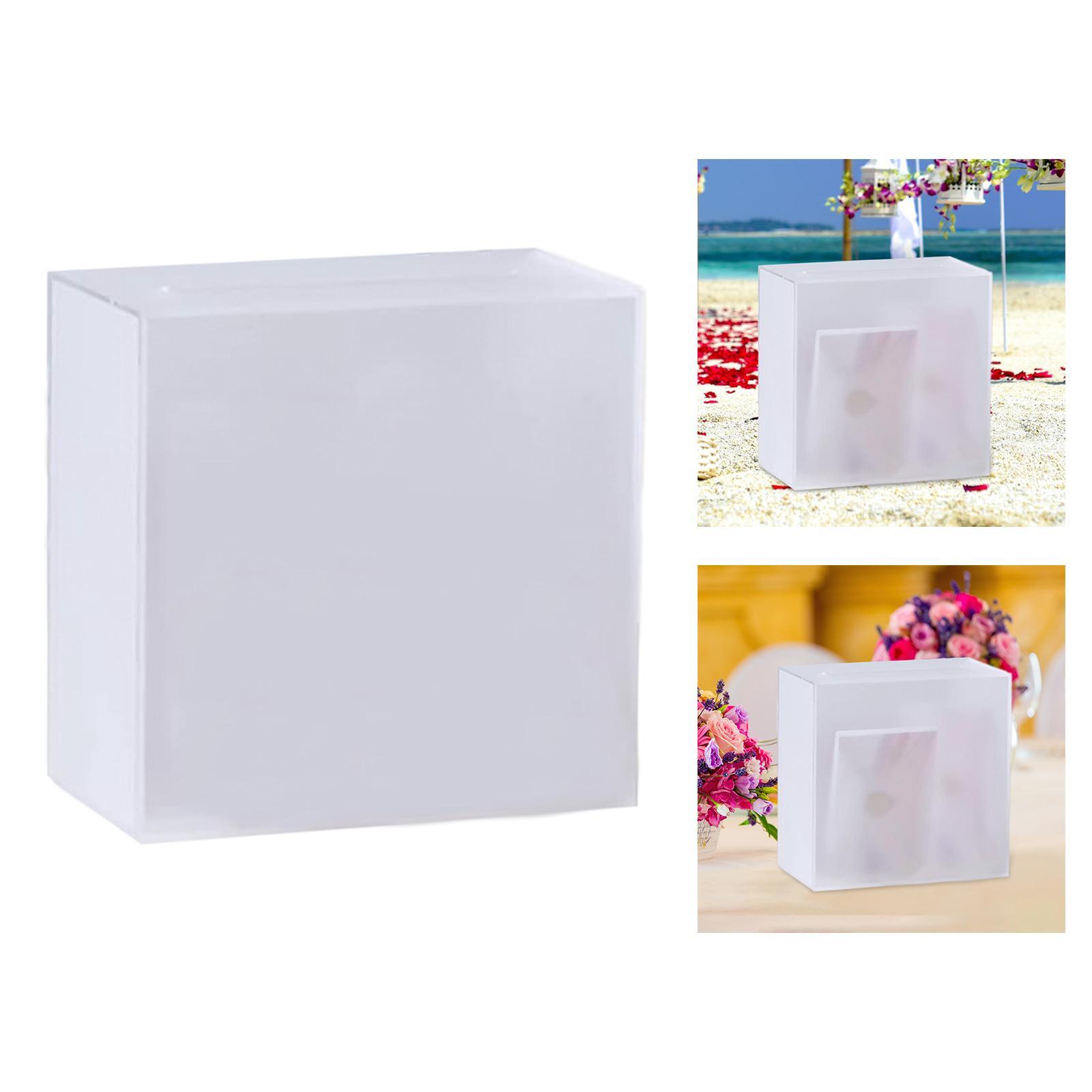 Clear Acrylic  Box Theme Card Box for Anniversary Birthday Bride