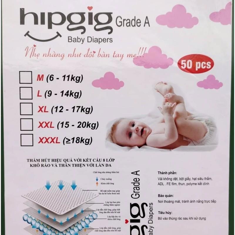 Bỉm Quần Hipgig Combo 100 Quần M/L/XL/XXL/XXXL