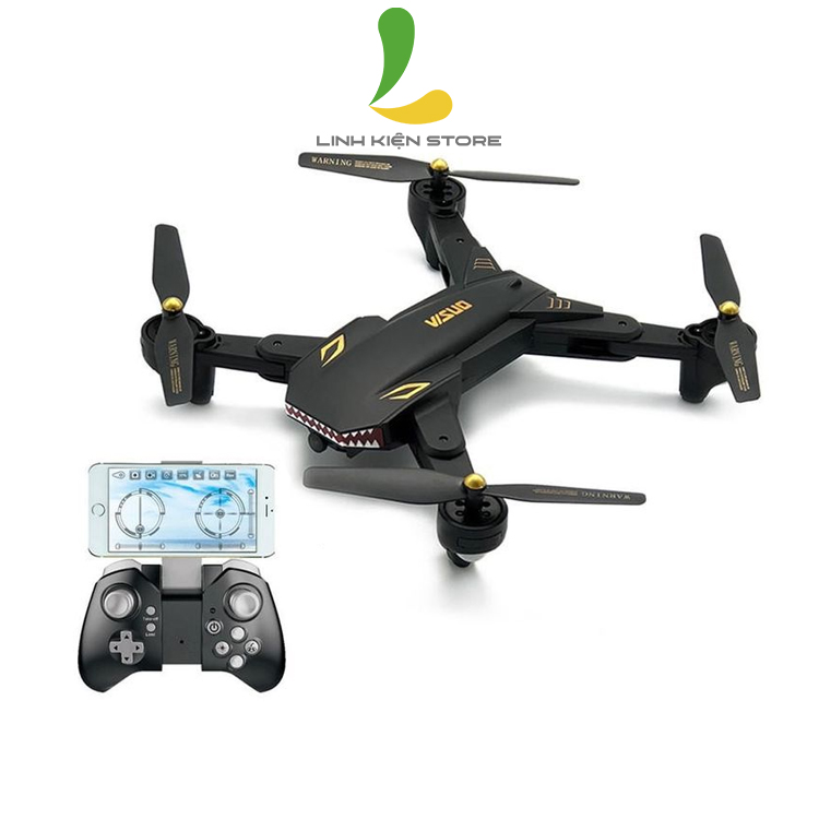 Flycam Visuo XS809S phiên bản Battle Shark - Hàng Chính Hãng