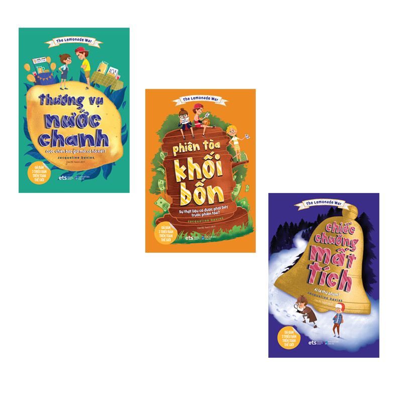 Combo Sách - The Lemonde War: Chiếc Chuông Mất Tích + Thương Vụ Nước Chanh + Phiên Tòa Khối Bốn