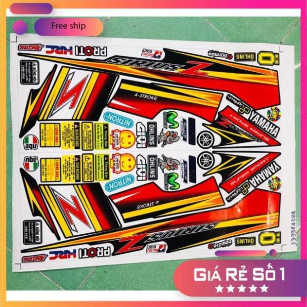 Tem rời sirius spark chữ Z đỏ đen sản phẩm chi tiết đầy đủ như hình bảo hành màu sắc vĩnh viễn