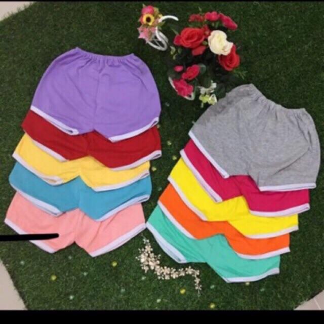 Combo 10 chiếc quần chục đùi màu cho bé 5-20kg