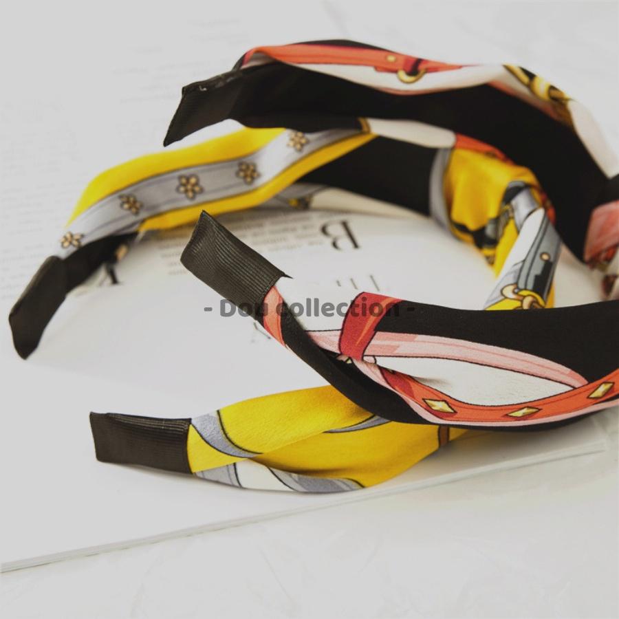 Băng đô cài tóc nữ đẹp lụa satin sang trọng gọng nhựa phong cách Hàn Quốc nhiều màu - Mã CT016