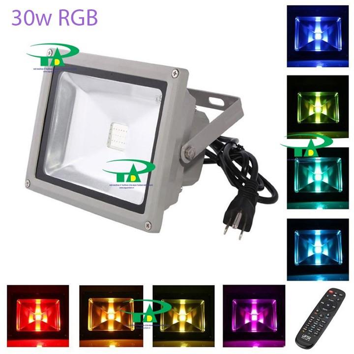 Đèn pha led 30w đổi màu - Pha led 30w RGB