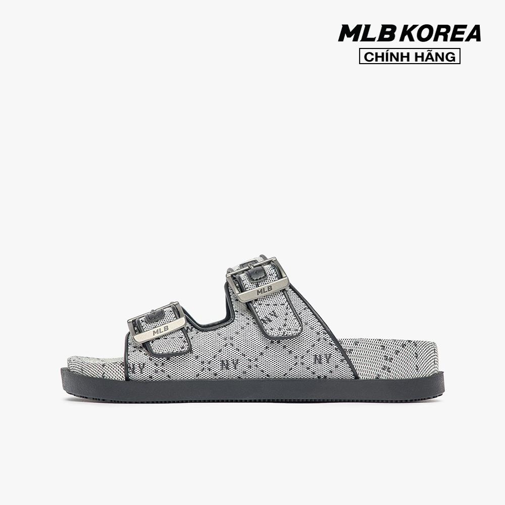 MLB - Dép quai ngang unisex Jacquard Diamond Monogram 3ALPCTM33-50BKS