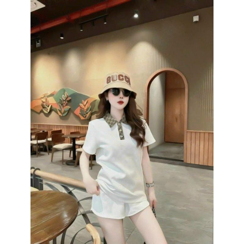 Sét đồ bộ đùi sort nữ bigsize mẫu mới cao cấp, sét bộ đi chơi cổ bẻ xinh xắn, bộ đồ thể thao mặc nhà bao chất