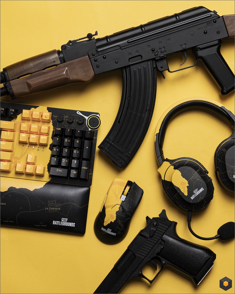 Bàn phím có dây Razer Huntsman V2-Optical Gaming Keyboard-PUBG: Battlegrounds Edition _Mới, hàng chính hãng