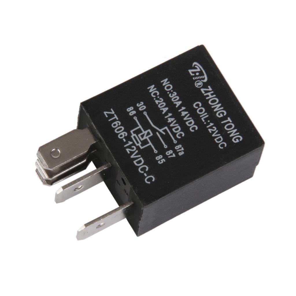 Hình ảnh 20xZT606-12V-C-R Car Auto Truck DC 12V 20A/30A AMP SPDT Relay Relays 5 And 4 Pin