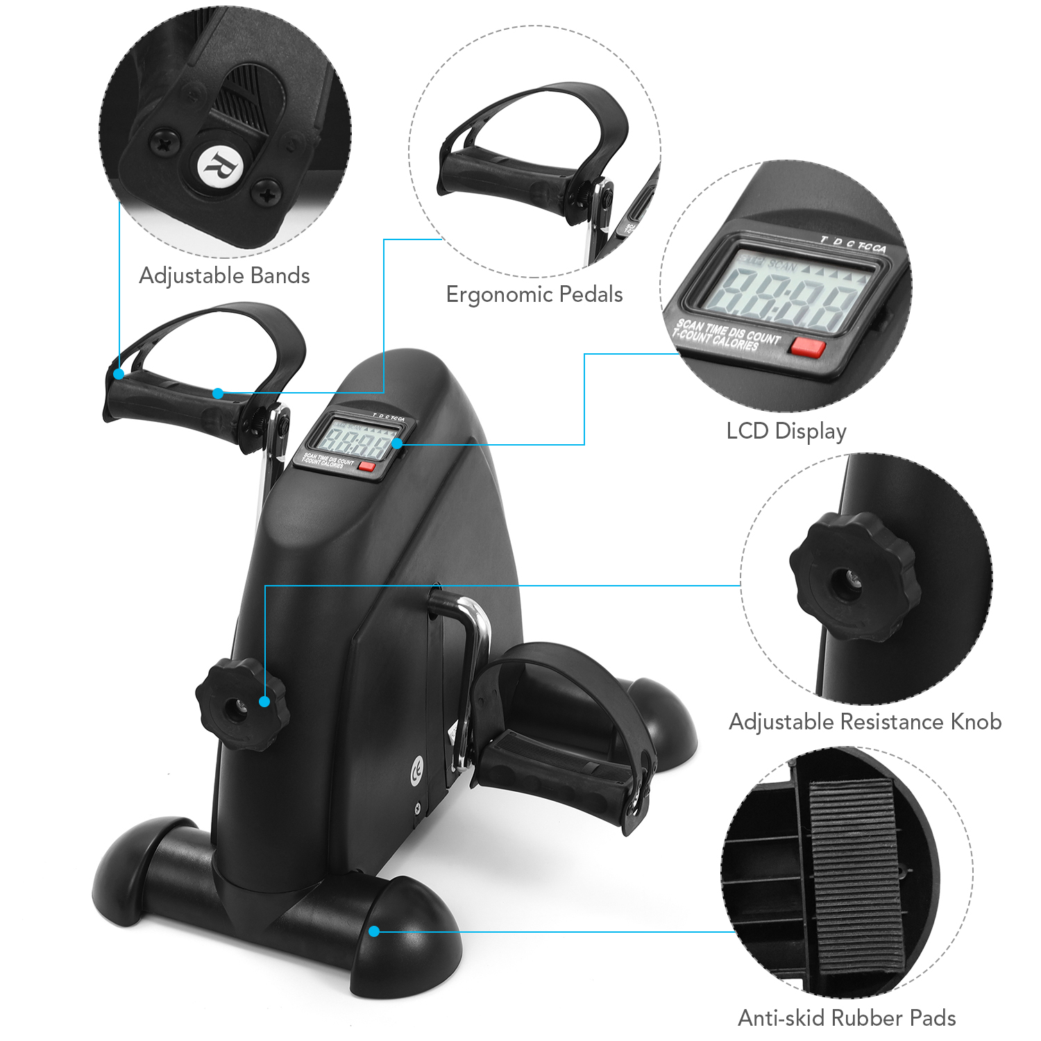 Máy tập đạp xe đạp mini