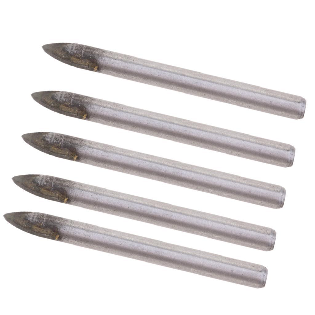 10x Alloy Carbide Drill Bit Glass Tile Mirror Ceramic Spear Head Bit 10,8mm