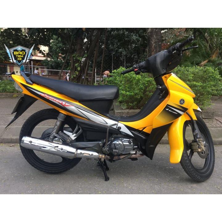 Tem rời dán xe jupiter V vàng đen
