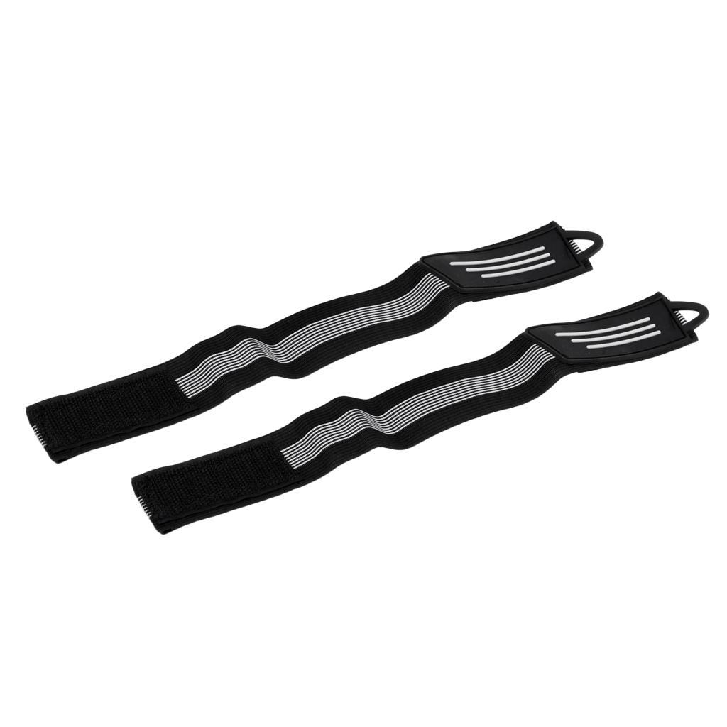 3-20pack Ankle Leg Strap Cycling Bike Riding Pants Band Leg Strap Black