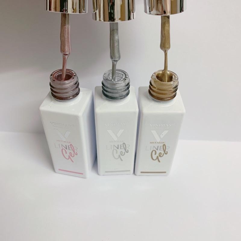 Gel cọ nét metan vinimay, cọ nét metal vàng bạc hồng