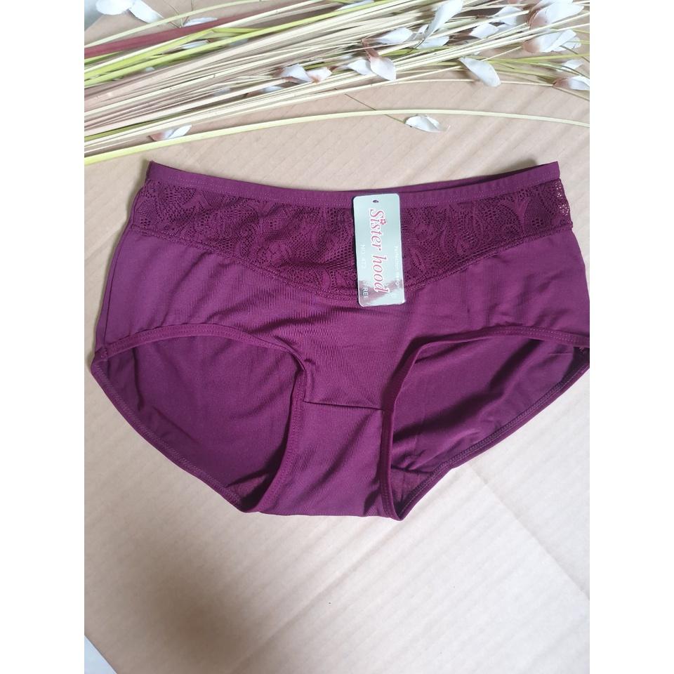 Quần Lót Thái Phối Ren Siêu Bền Free Size từ: 50-60kg, Nhập Khẩu, lưng cao, ôm trọn body, hông đầy đặn, chất